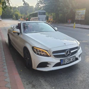 For rent Mercedes C180 Cabrio from, Car rental in Antalya.